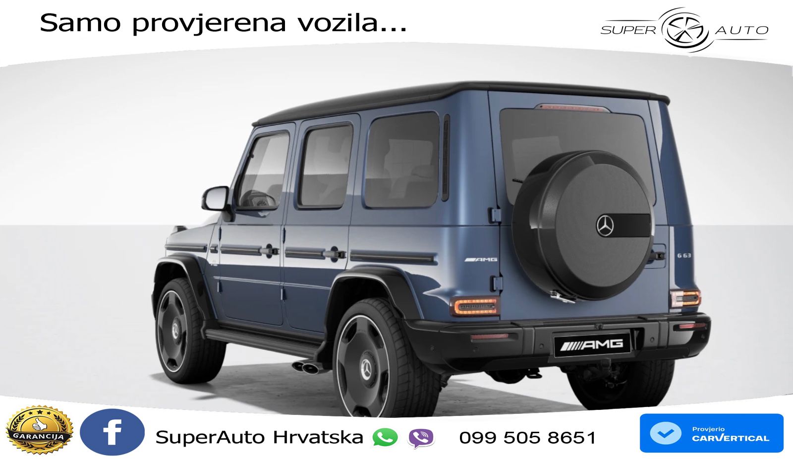 Mercedes AMG G 63 Long V8 (585 KS) 4MATIC 9G-TRONIC AMG SPEEDSHIFT TCT LED+GR SJED+ACC