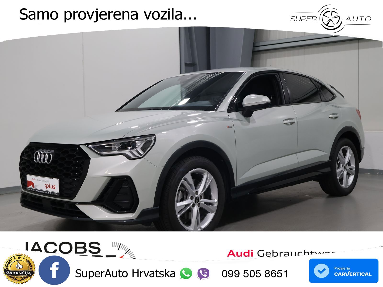 Audi Q3 II Sportback 40 TFSI (190 KS) quattro S tronic S line LED+GR SJED+ACC