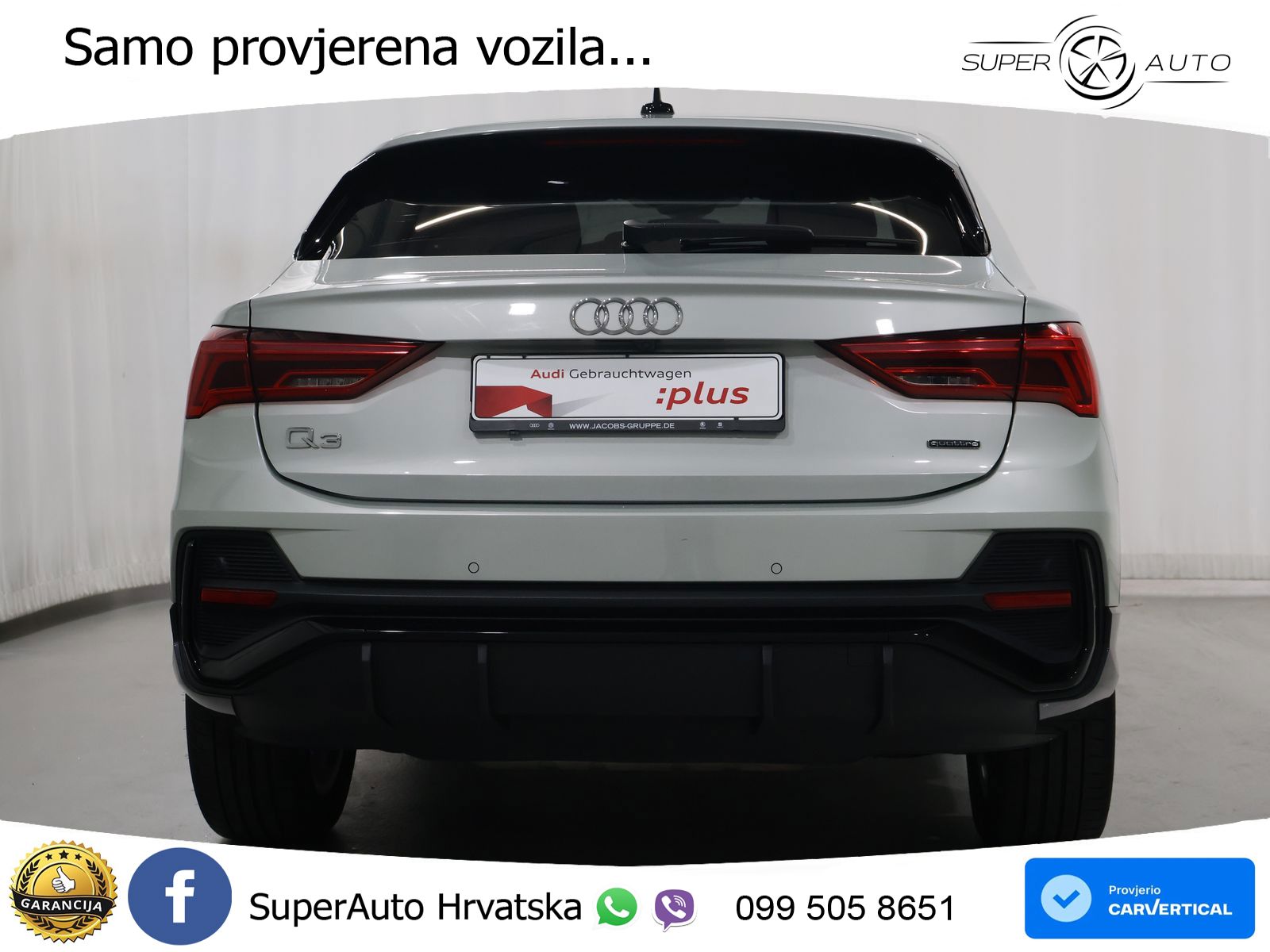 Audi Q3 II Sportback 40 TFSI (190 KS) quattro S tronic S line LED+GR SJED+ACC