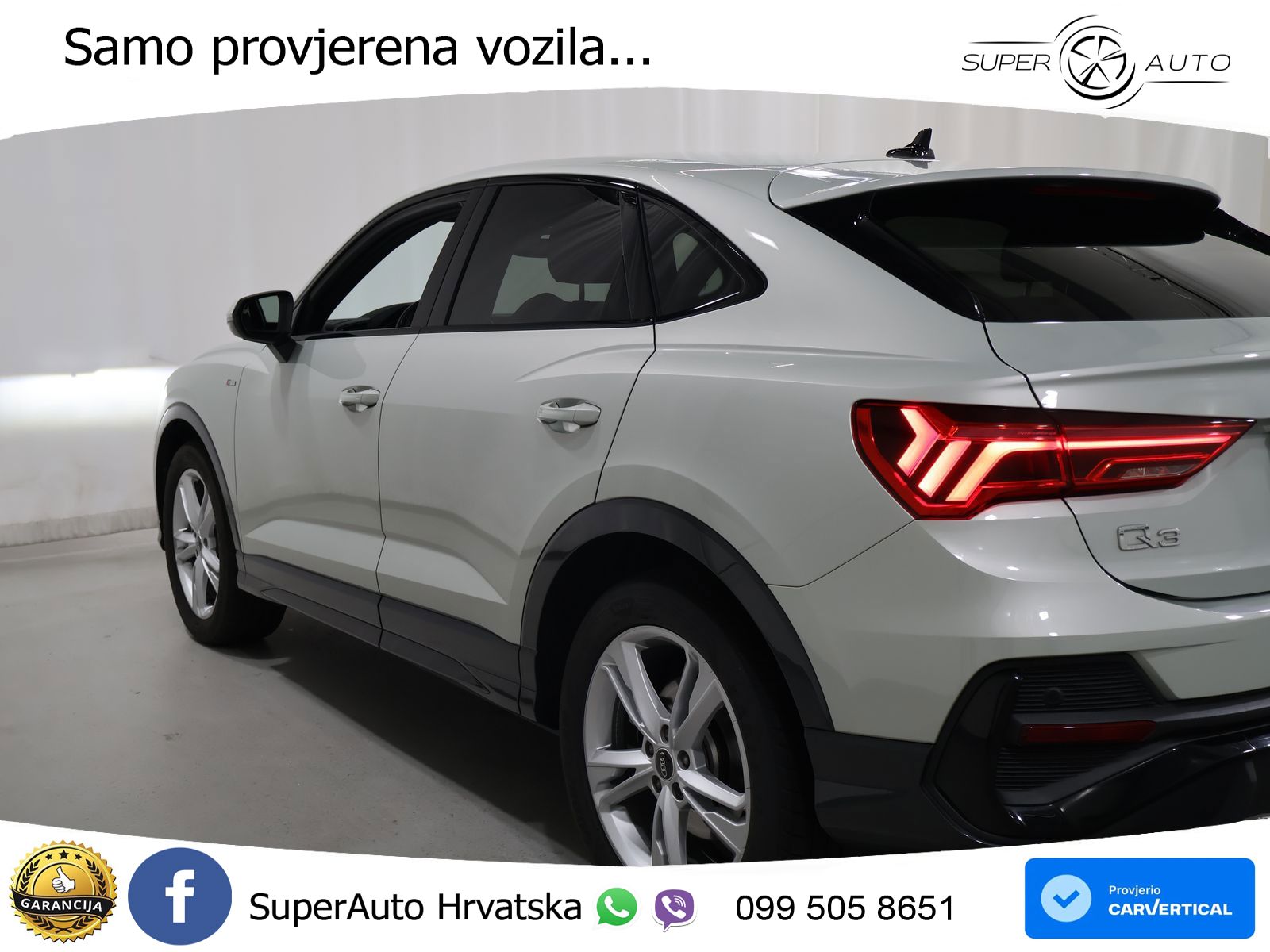 Audi Q3 II Sportback 40 TFSI (190 KS) quattro S tronic S line LED+GR SJED+ACC