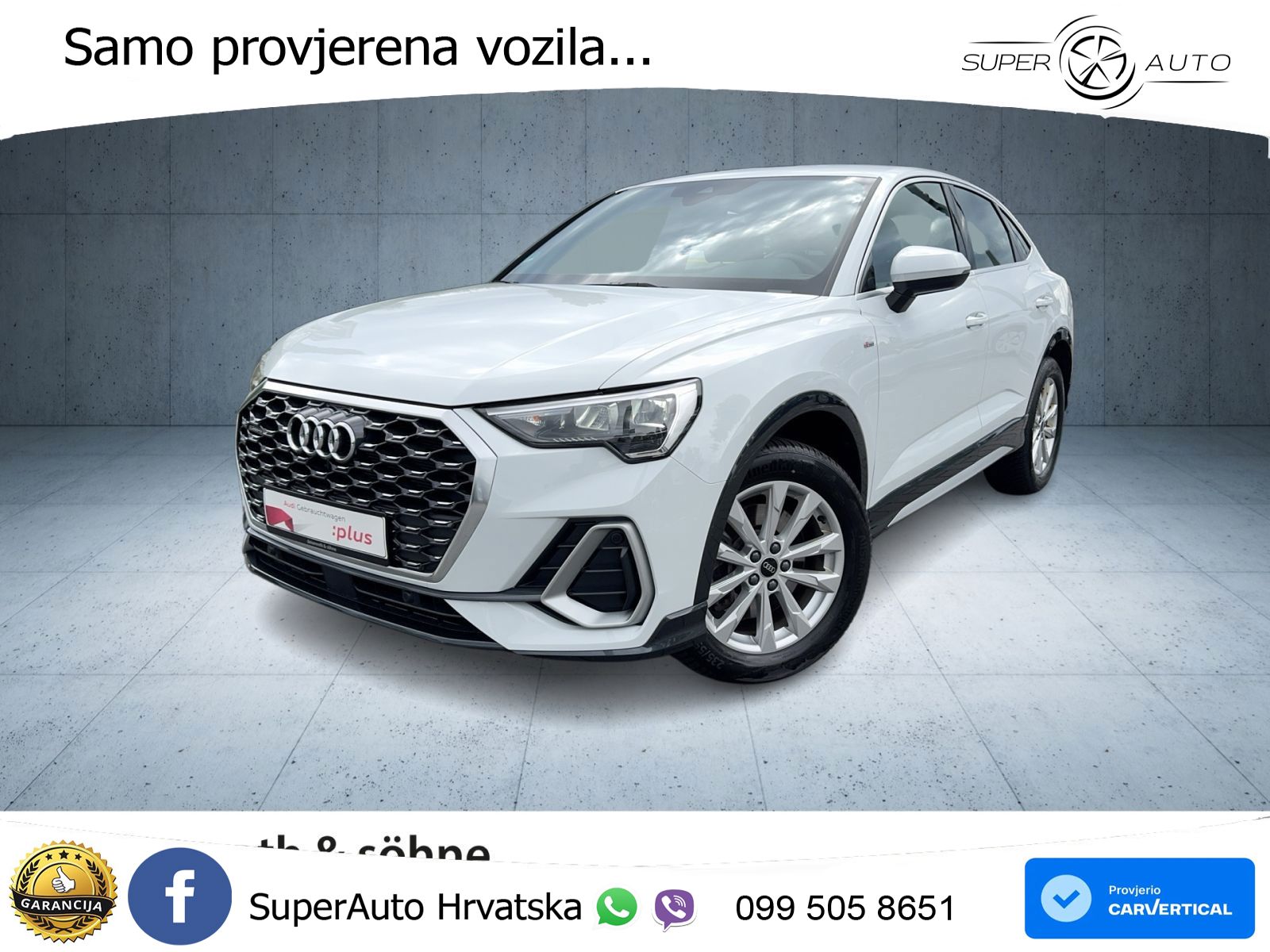 Audi Q3 II Sportback 40 TFSI (190 KS) quattro S tronic S line LED+GR SJED+ACC