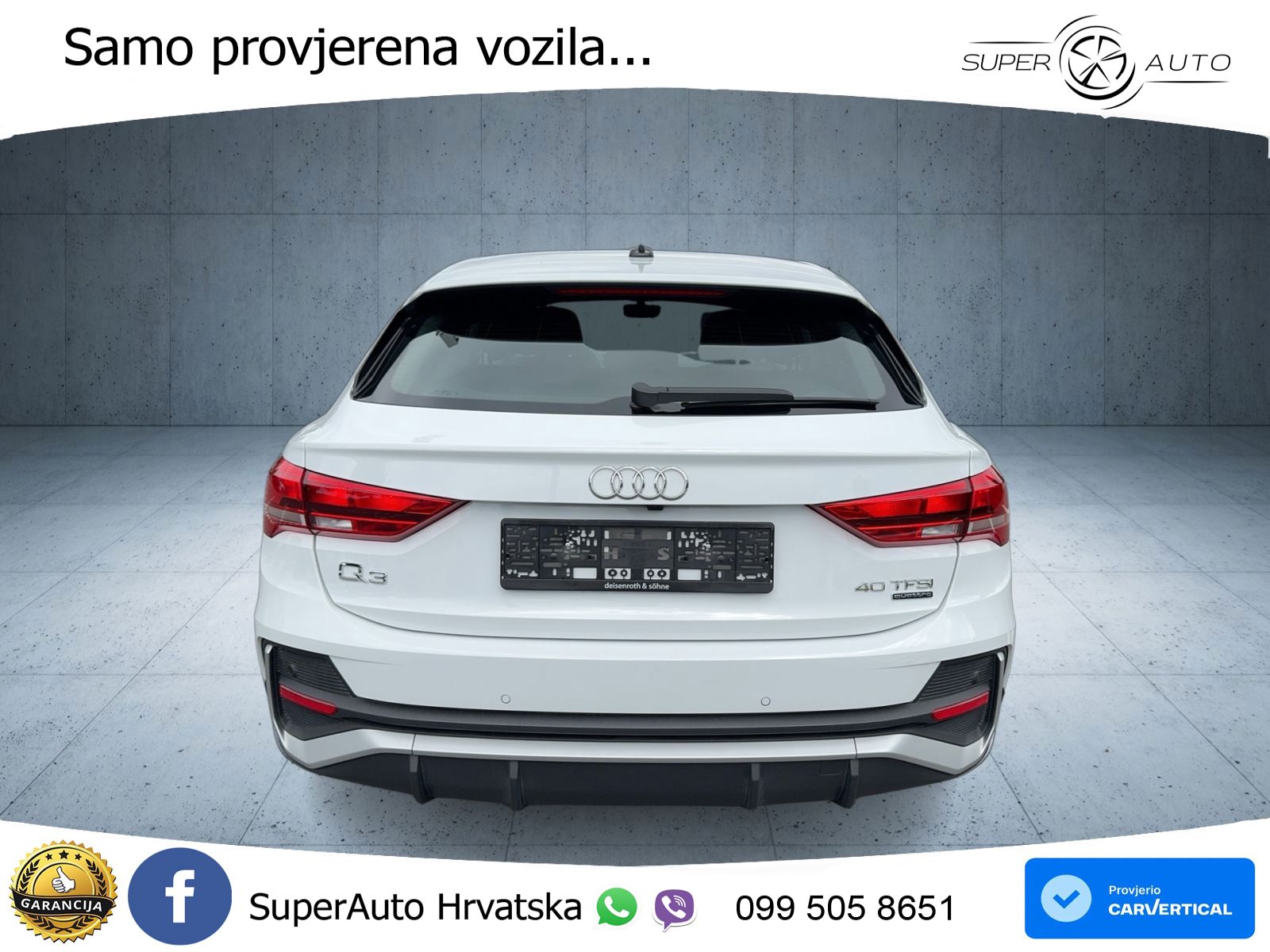 Audi Q3 II Sportback 40 TFSI (190 KS) quattro S tronic S line LED+GR SJED+ACC