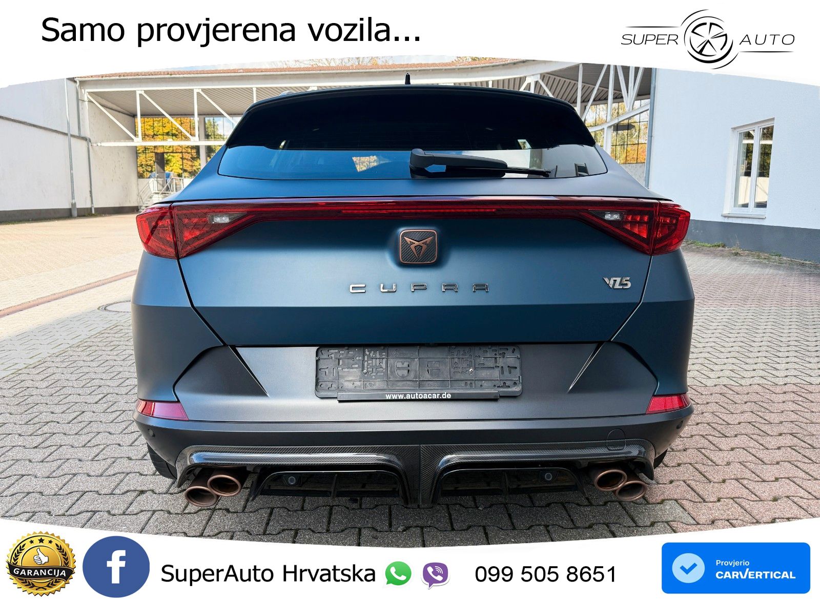 Cupra Formentor VZ5 2.5 TSI (390 KS) 4Drive DSG LED+GR SJED+ACC
