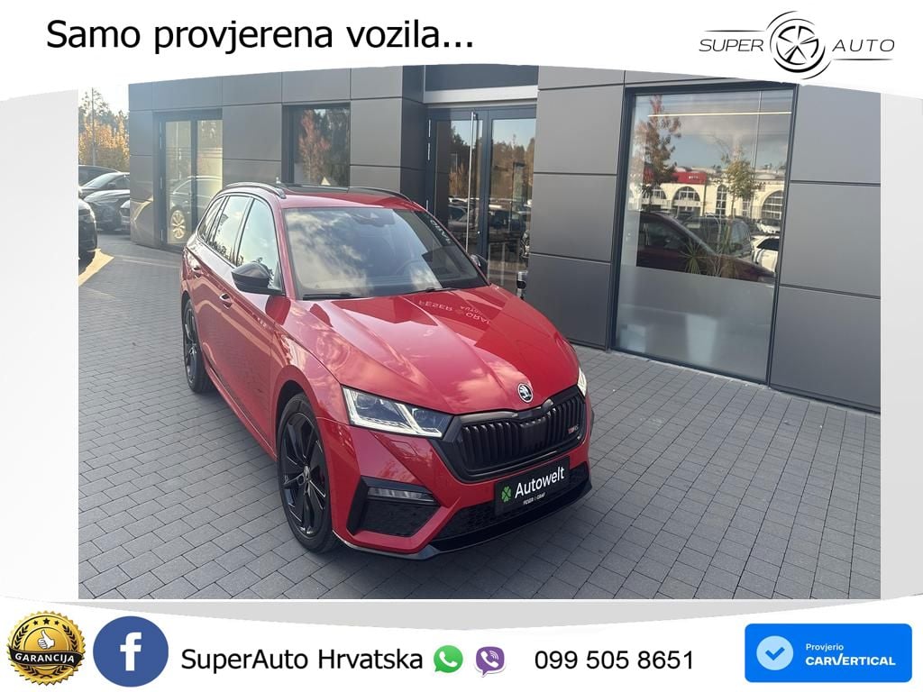 Škoda Octavia Combi RS 2.0 TDI (200 KS) DSG MATRIX+GR SJED+KAM