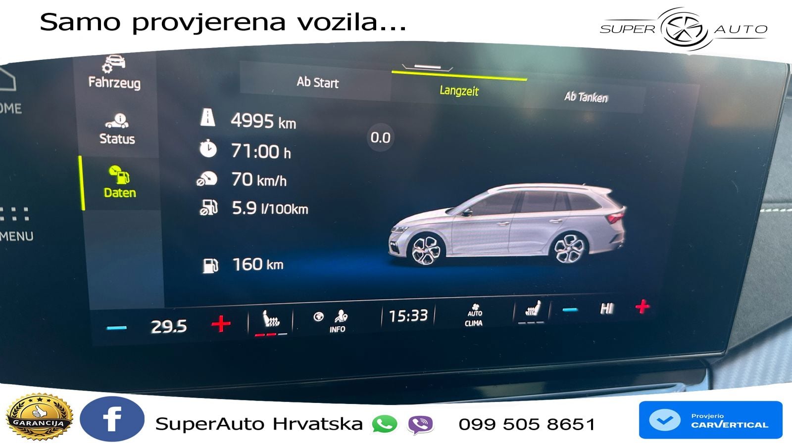 Škoda Octavia Combi RS 2.0 TDI (200 KS) DSG MATRIX+GR SJED+KAM