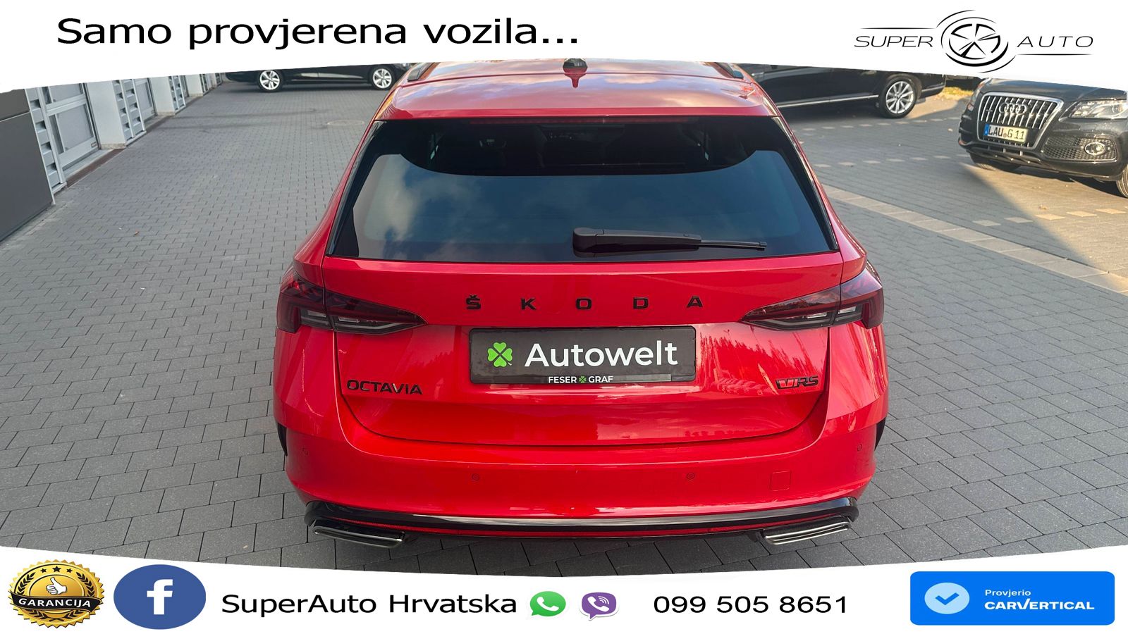 Škoda Octavia Combi RS 2.0 TDI (200 KS) DSG MATRIX+GR SJED+KAM