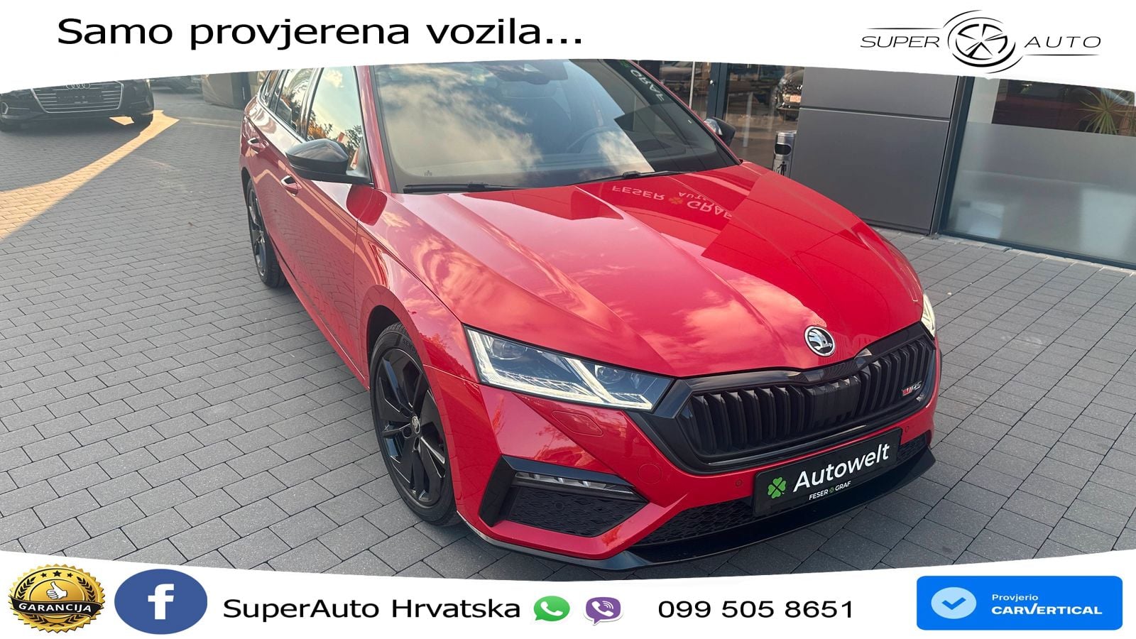 Škoda Octavia Combi RS 2.0 TDI (200 KS) DSG MATRIX+GR SJED+KAM
