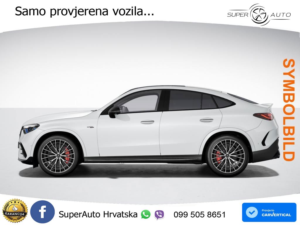 Mercedes GLC Coupe AMG 53 (449 KS) 4MATIC+ AMG SPEEDSHIFT TCT 9G ACC+HEAD+GR SJED+360+PANO