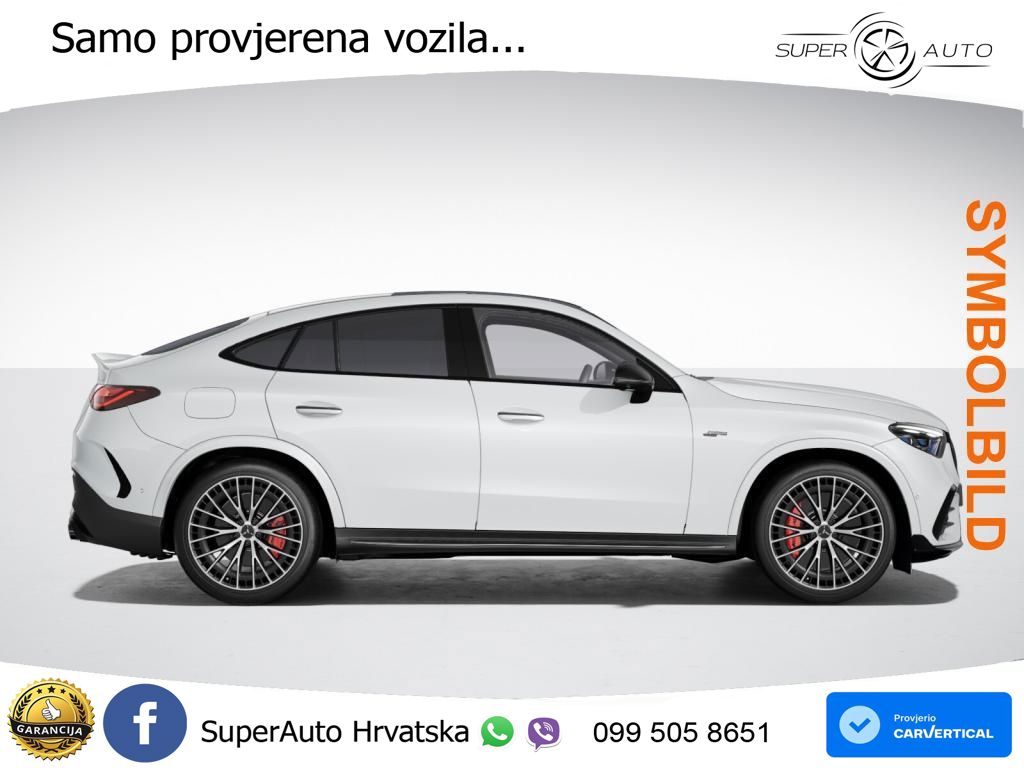 Mercedes GLC Coupe AMG 53 (449 KS) 4MATIC+ AMG SPEEDSHIFT TCT 9G ACC+HEAD+GR SJED+360+PANO