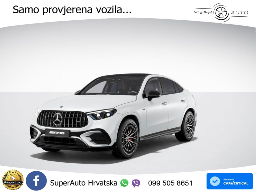 Mercedes GLC Coupe AMG 53 (449 KS) 4MATIC+ AMG SPEEDSHIFT TCT 9G ACC+HEAD+GR SJED+360+PANO