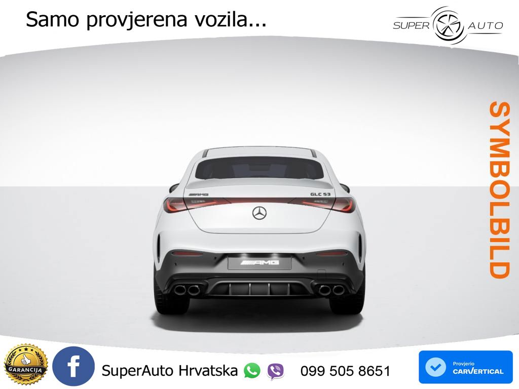 Mercedes GLC Coupe AMG 53 (449 KS) 4MATIC+ AMG SPEEDSHIFT TCT 9G ACC+HEAD+GR SJED+360+PANO