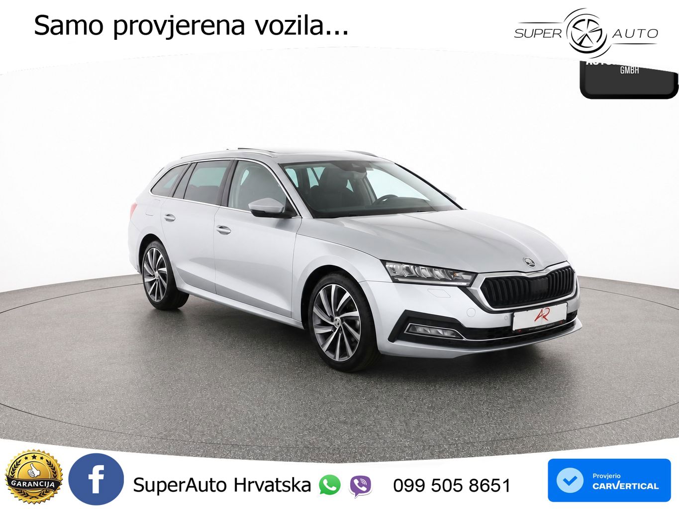 Škoda Octavia Combi 2.0 TDI (150 KS) DSG LED+GR SJED+ACC