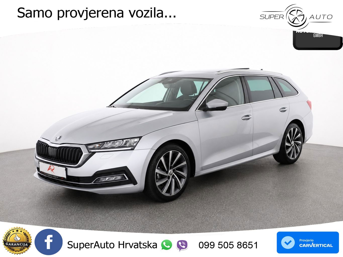Škoda Octavia Combi 2.0 TDI (150 KS) DSG LED+GR SJED+ACC