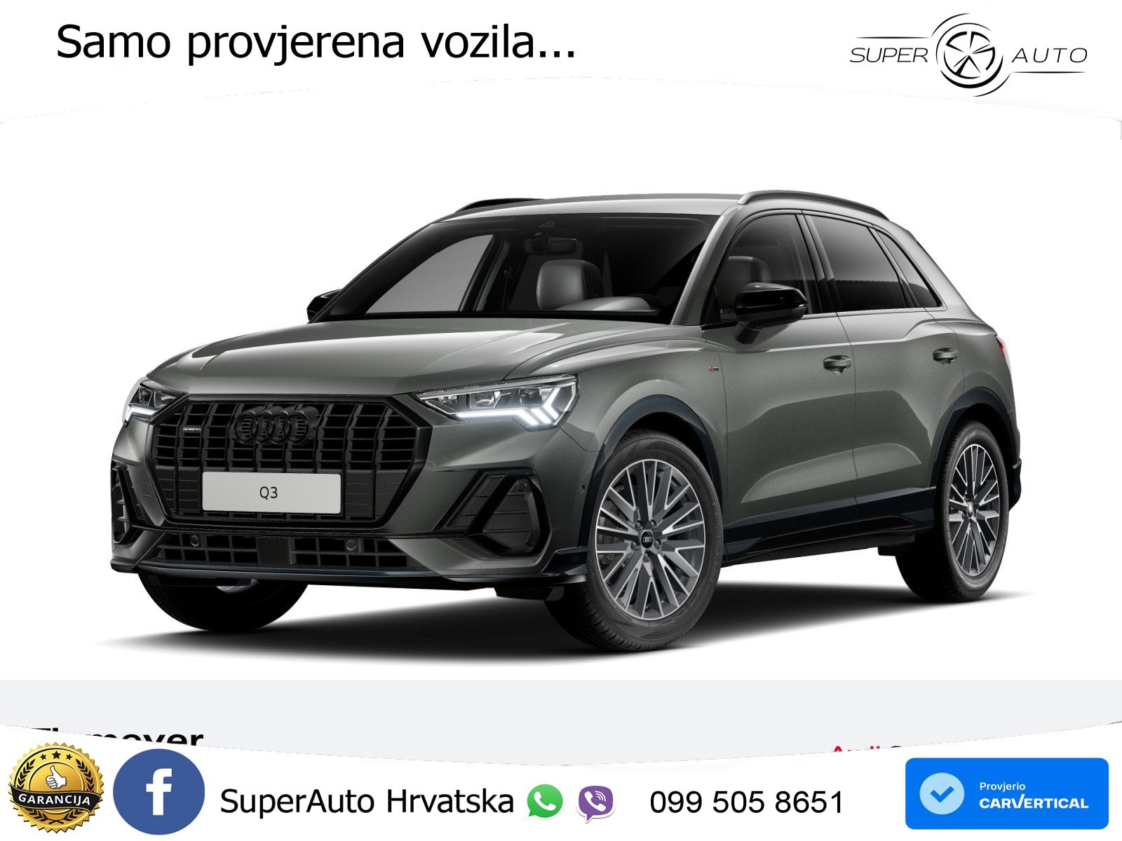 Audi Q3 40 TFSI (190 KS) quattro S tronic 2x S line LED+GR SJED+ACC