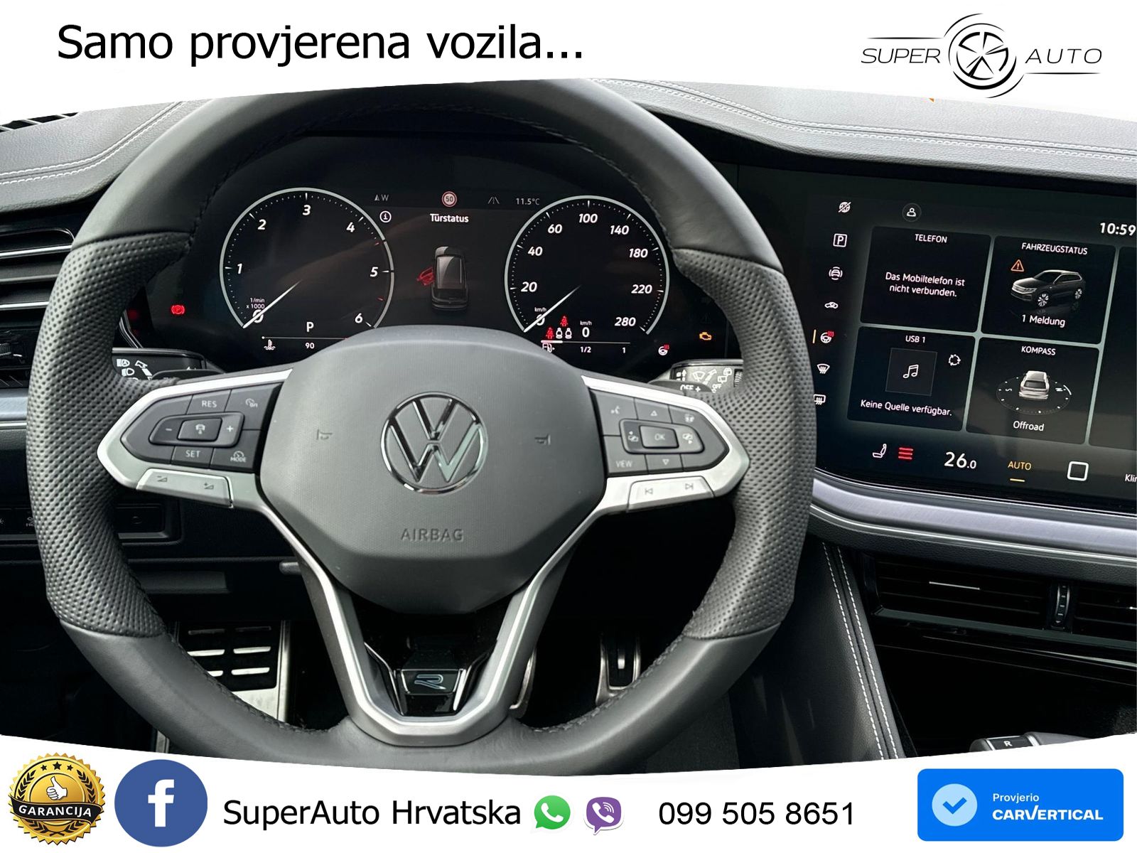 Volkswagen Touareg 3.0 V6 TDI (286 KS) 4MOTION Tiptronic LED+GR SJED+ACC