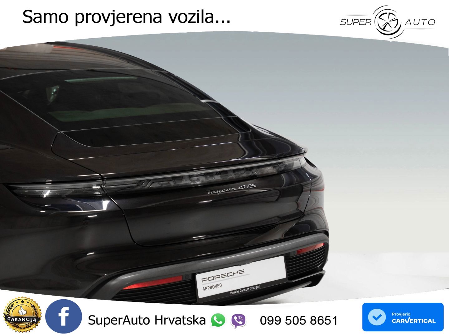 Porsche Taycan GTS Performance Plus 93.4 kWh (598 KS) ACC+GR SJED+360+PANO