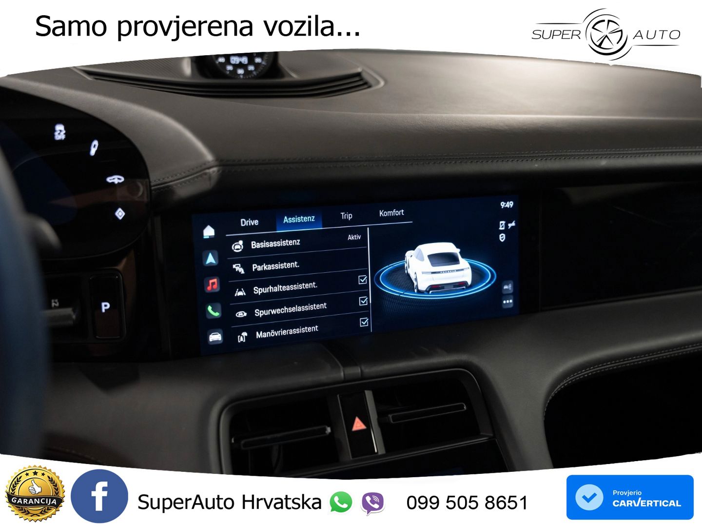 Porsche Taycan GTS Performance Plus 93.4 kWh (598 KS) ACC+GR SJED+360+PANO