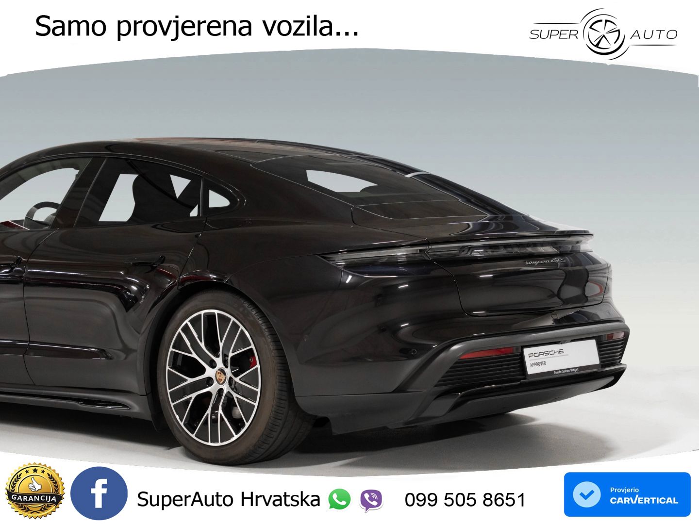 Porsche Taycan GTS Performance Plus 93.4 kWh (598 KS) ACC+GR SJED+360+PANO