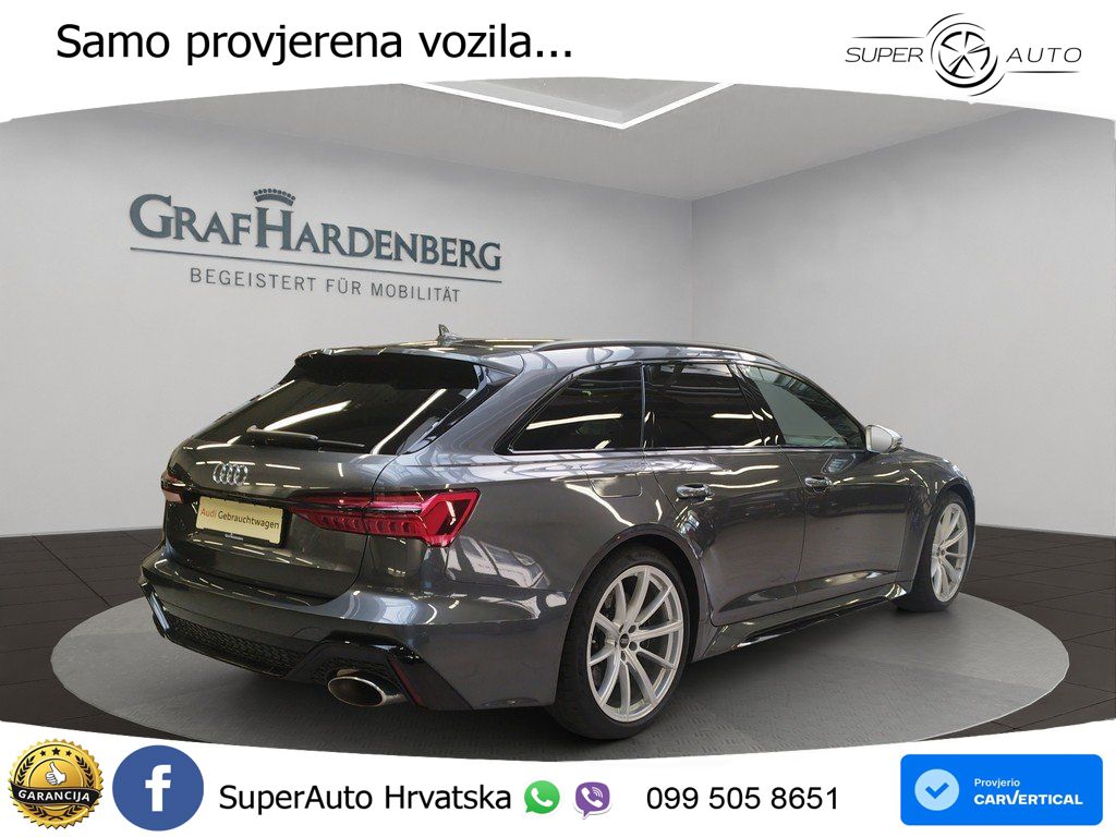 Audi RS6 Avant 4.0 TFSI V8 (600 KS) quattro Tiptronic ZRAČNI+ACC+4xGR SJED+KAM