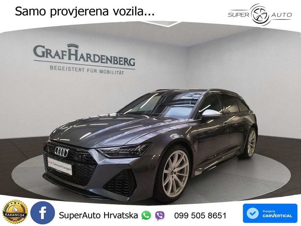 Audi RS6 Avant 4.0 TFSI V8 (600 KS) quattro Tiptronic ZRAČNI+ACC+4xGR SJED+KAM