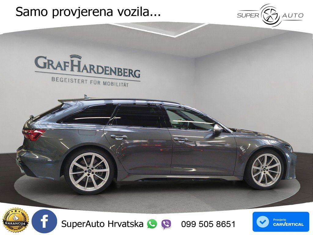 Audi RS6 Avant 4.0 TFSI V8 (600 KS) quattro Tiptronic ZRAČNI+ACC+4xGR SJED+KAM