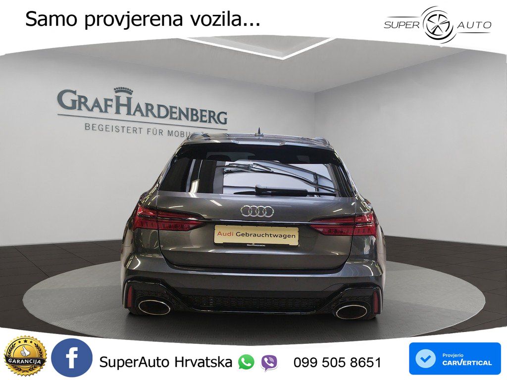 Audi RS6 Avant 4.0 TFSI V8 (600 KS) quattro Tiptronic ZRAČNI+ACC+4xGR SJED+KAM
