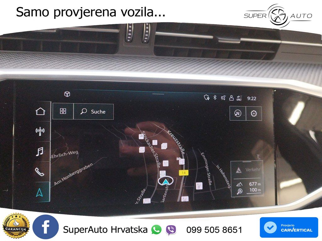 Audi RS6 Avant 4.0 TFSI V8 (600 KS) quattro Tiptronic ZRAČNI+ACC+4xGR SJED+KAM
