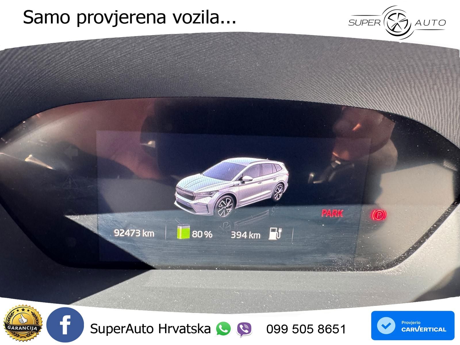 Škoda Enyaq iV 80 82 kWh (204 KS) SportLine LED+GR SJED+ACC