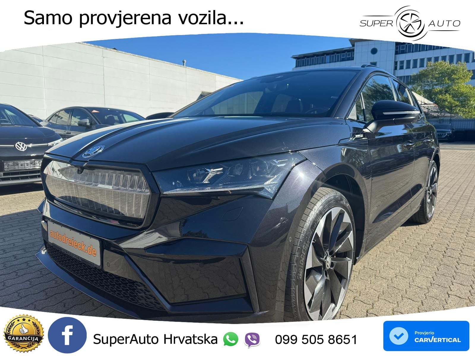 Škoda Enyaq iV 80 82 kWh (204 KS) SportLine LED+GR SJED+ACC