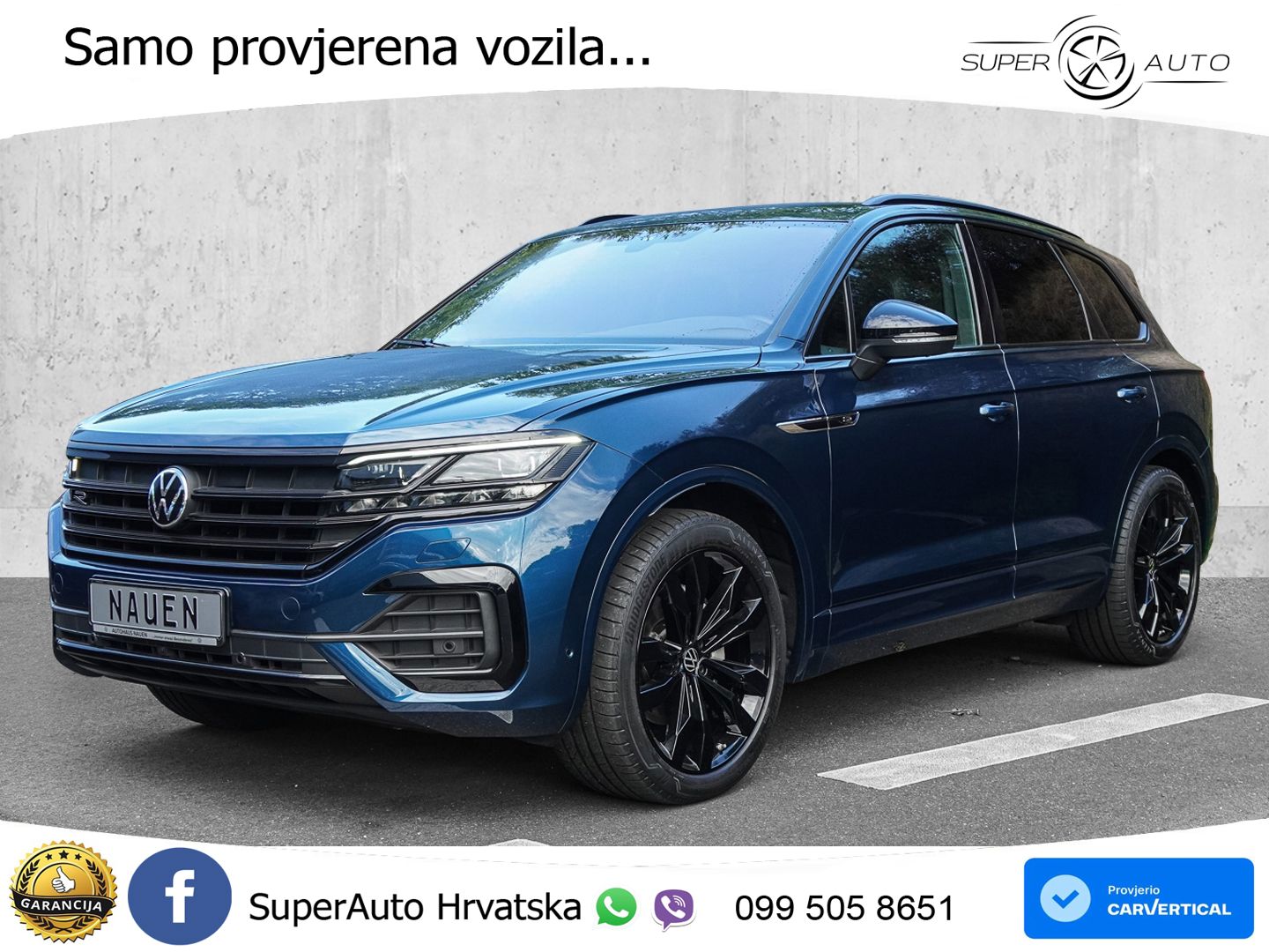 Volkswagen Touareg 3.0 V6 TDI (286 KS) 4MOTION Tiptronic R-Line ZRAČNI+ACC+4xGR SJED+KAM