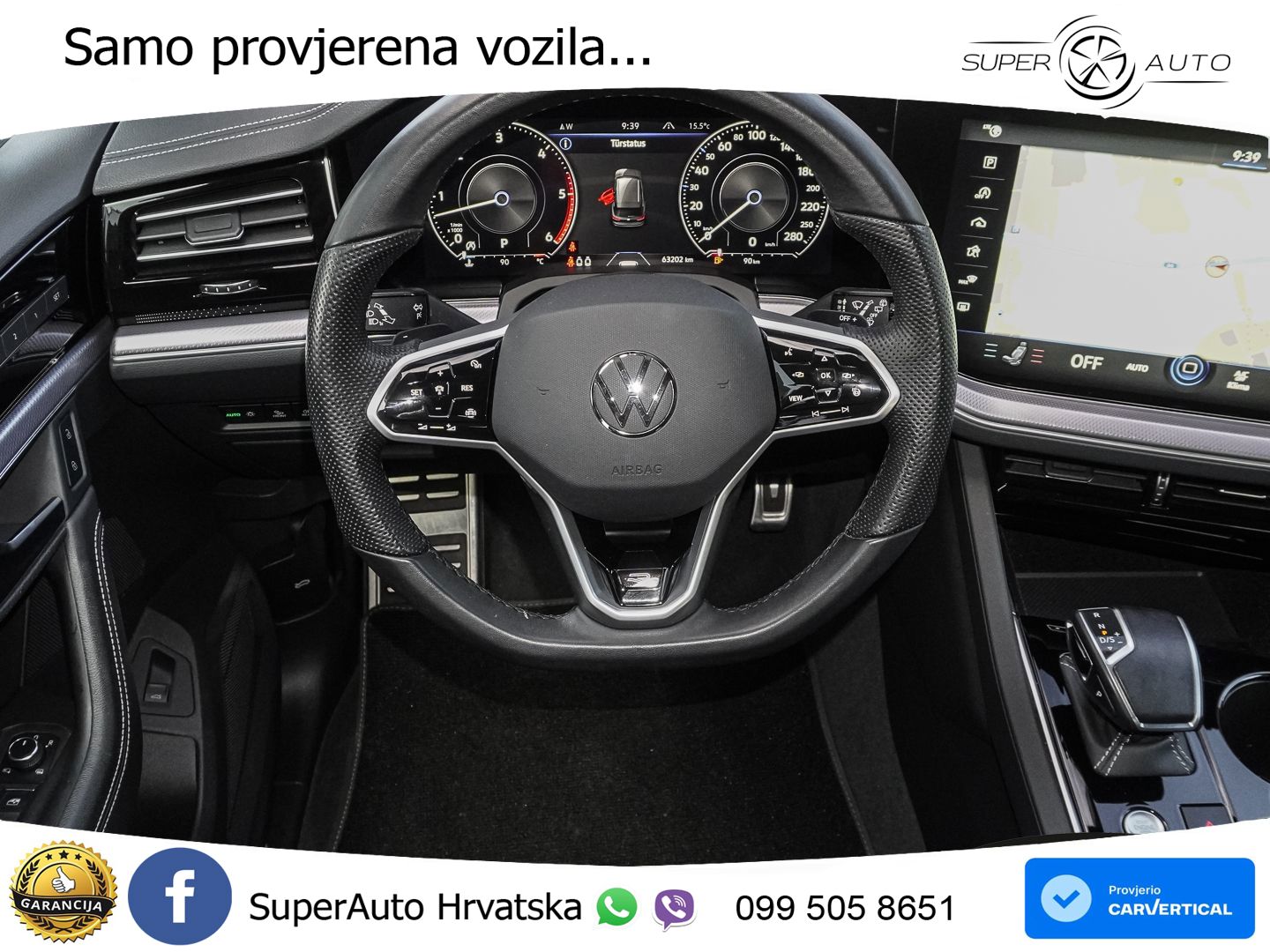 Volkswagen Touareg 3.0 V6 TDI (286 KS) 4MOTION Tiptronic R-Line ZRAČNI+ACC+4xGR SJED+KAM