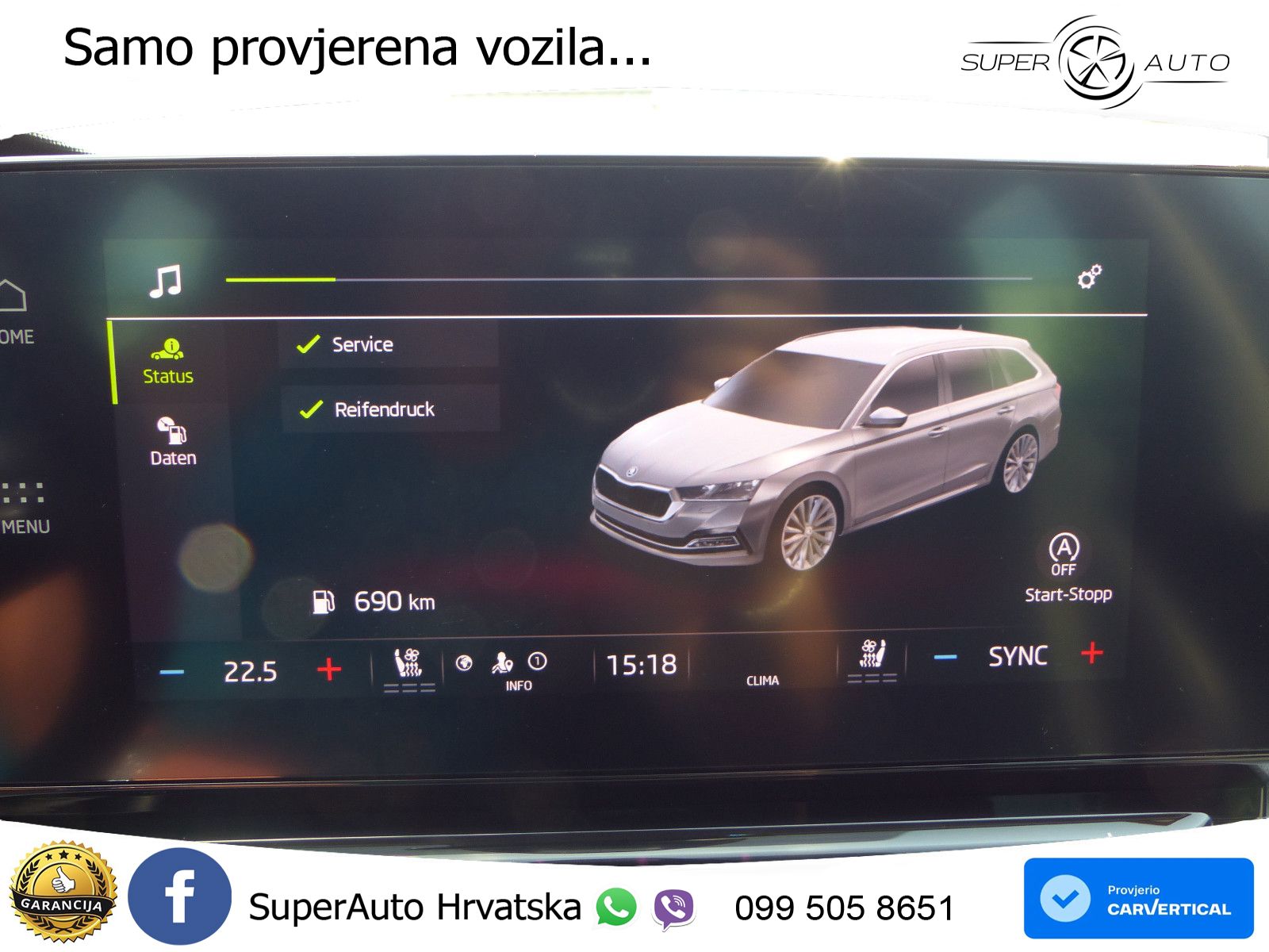 Škoda Octavia Combi 2.0 TDI (150 KS) DSG LED+GR SJED+ACC