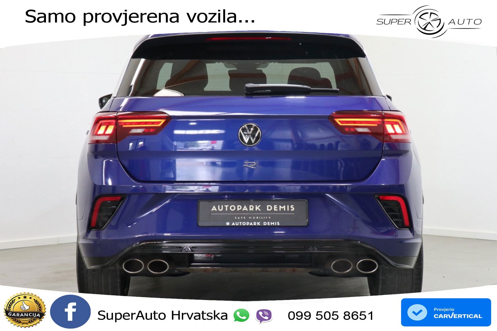 Volkswagen T-Roc R 2.0 TSI (300 KS) OPF 4M DSG LED+GR SJED+ACC