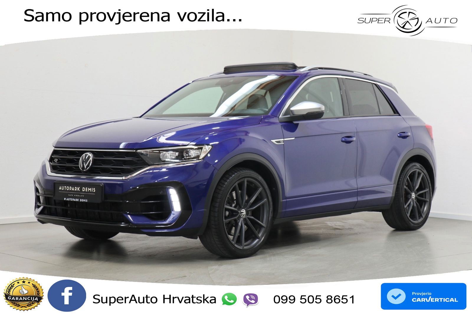 Volkswagen T-Roc R 2.0 TSI (300 KS) OPF 4M DSG LED+GR SJED+ACC