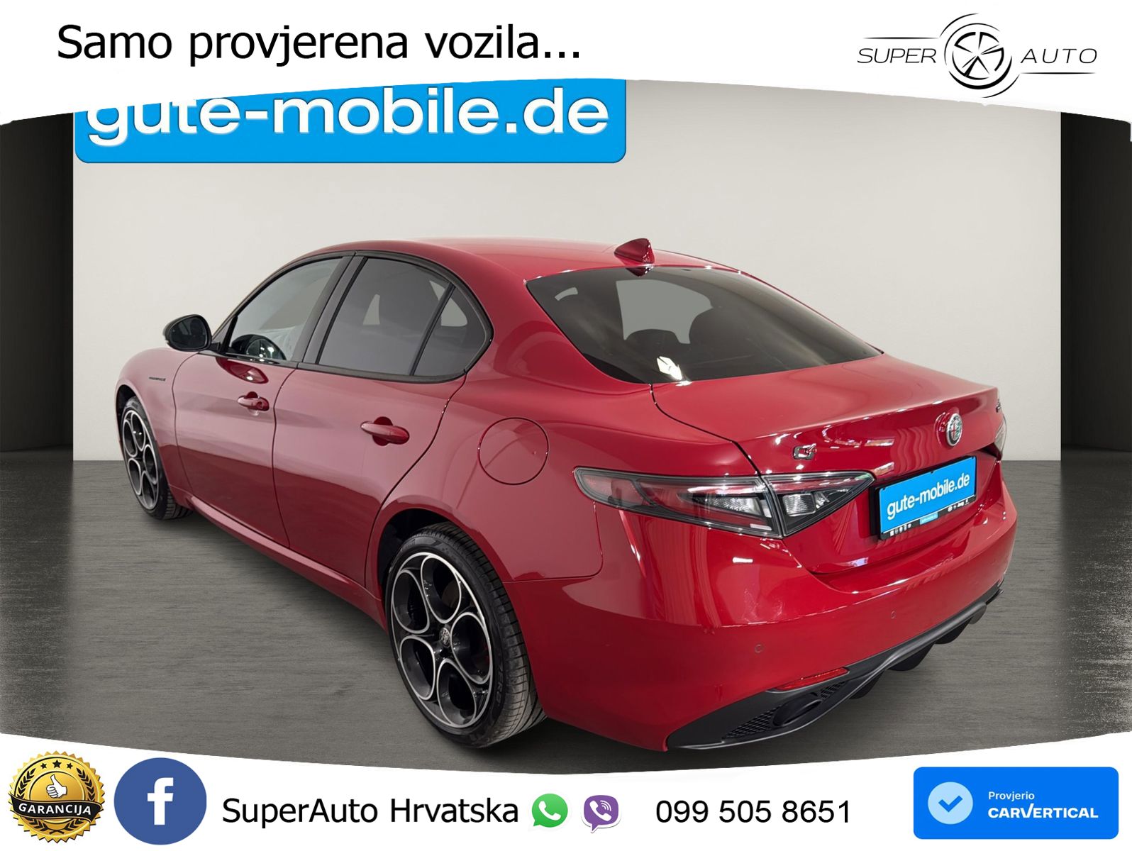Alfa Romeo Giulia 2.0 Turbo (280 KS) Q4 Automatic LED+GR SJED+ACC
