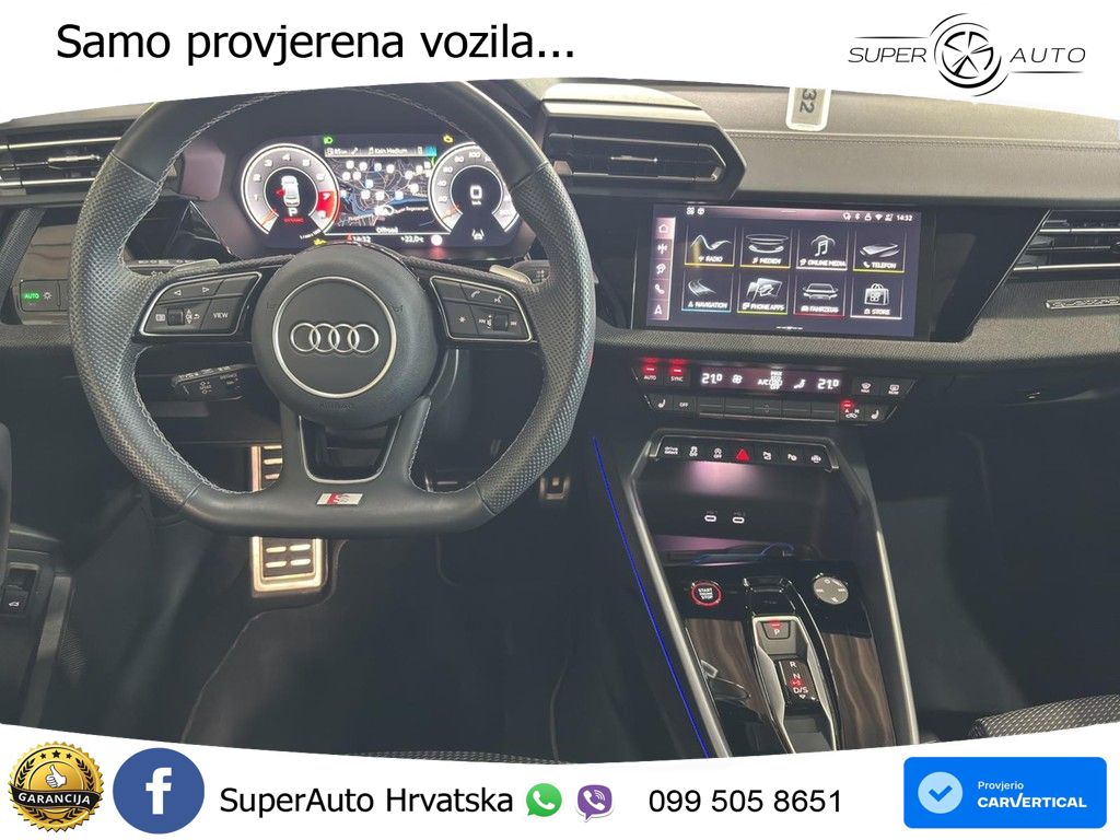 Audi S3 Limuzina 2.0 TFSI (333 KS) quattro S tronic MATRIX+GR SJED+KAM