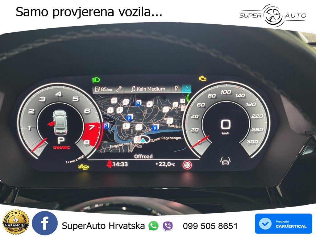 Audi S3 Limuzina 2.0 TFSI (333 KS) quattro S tronic MATRIX+GR SJED+KAM