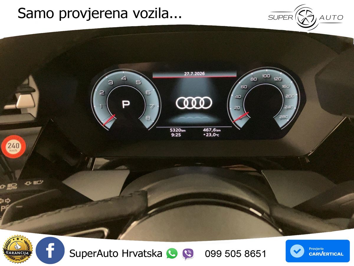 Audi A3 Sportback 40 TFSI (204 KS) quattro S tronic advanced LED+GR SJED+ACC