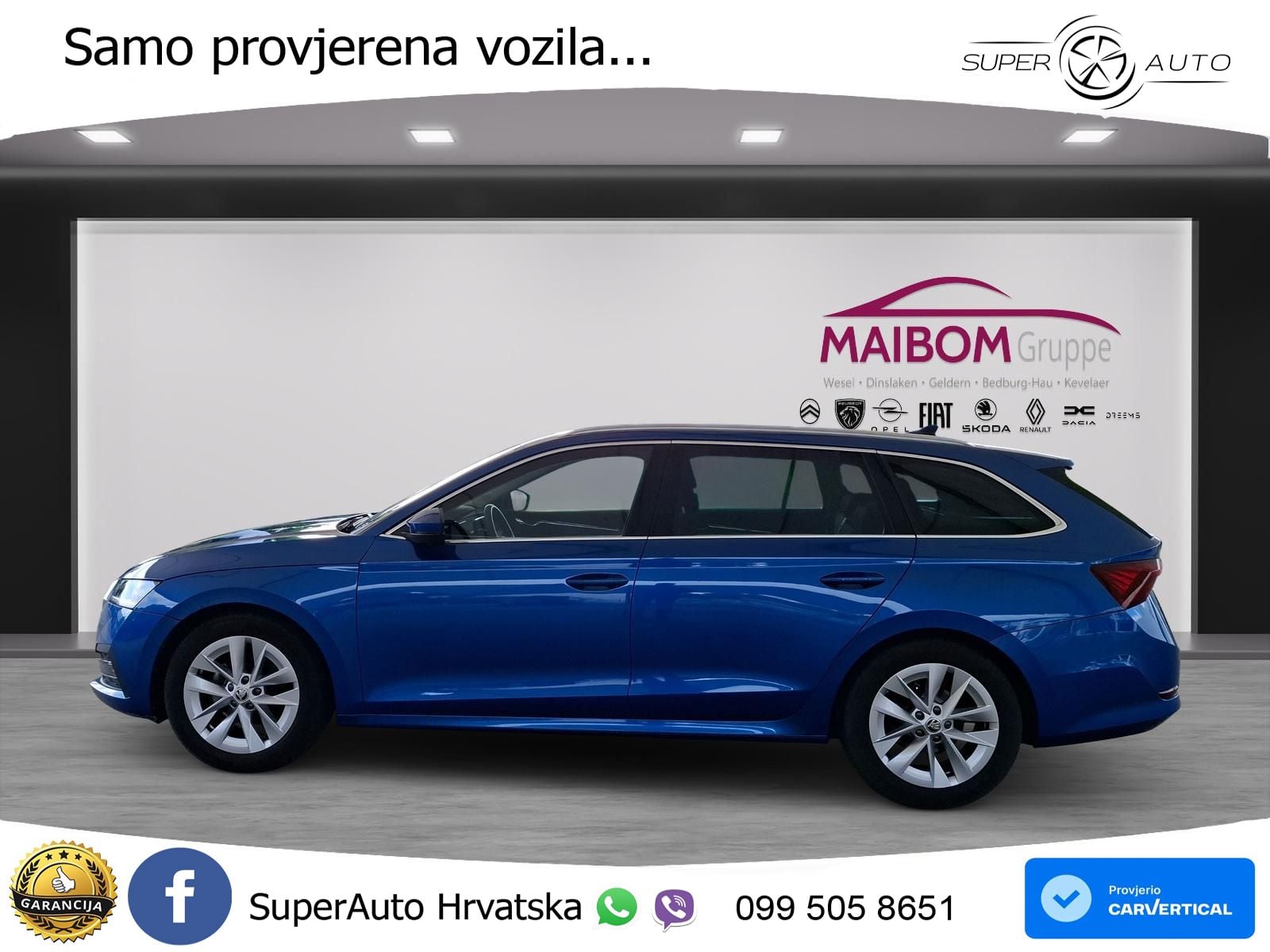 Škoda Octavia Combi 2.0 TDI (150 KS) DSG LED+GR SJED+ACC
