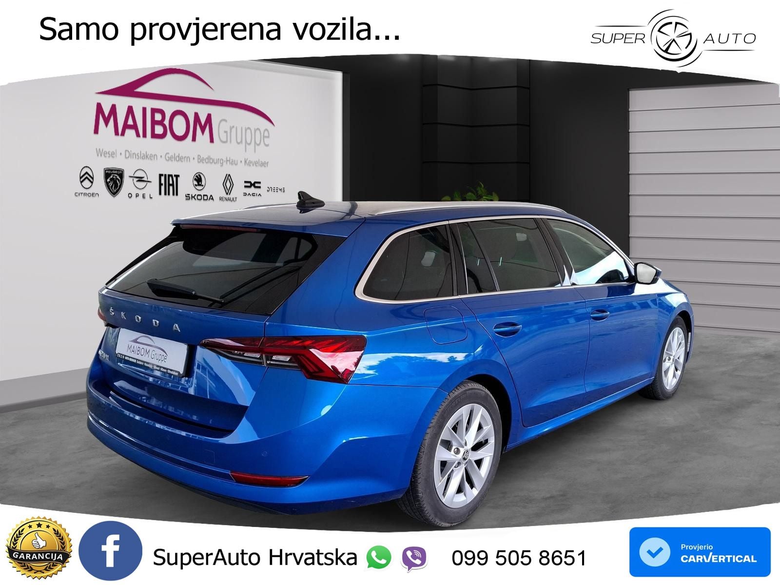 Škoda Octavia Combi 2.0 TDI (150 KS) DSG LED+GR SJED+ACC