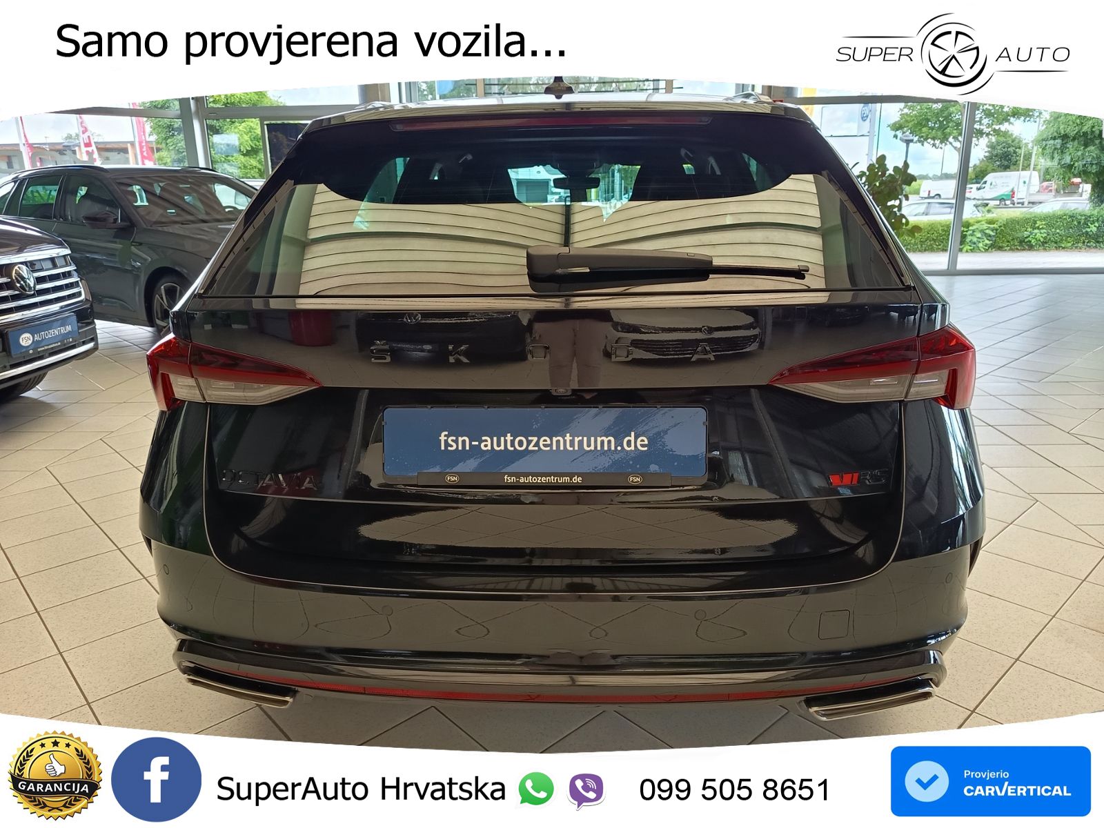 Škoda Octavia Combi RS 2.0 TDI (200 KS) DSG LED+GR SJED+ACC