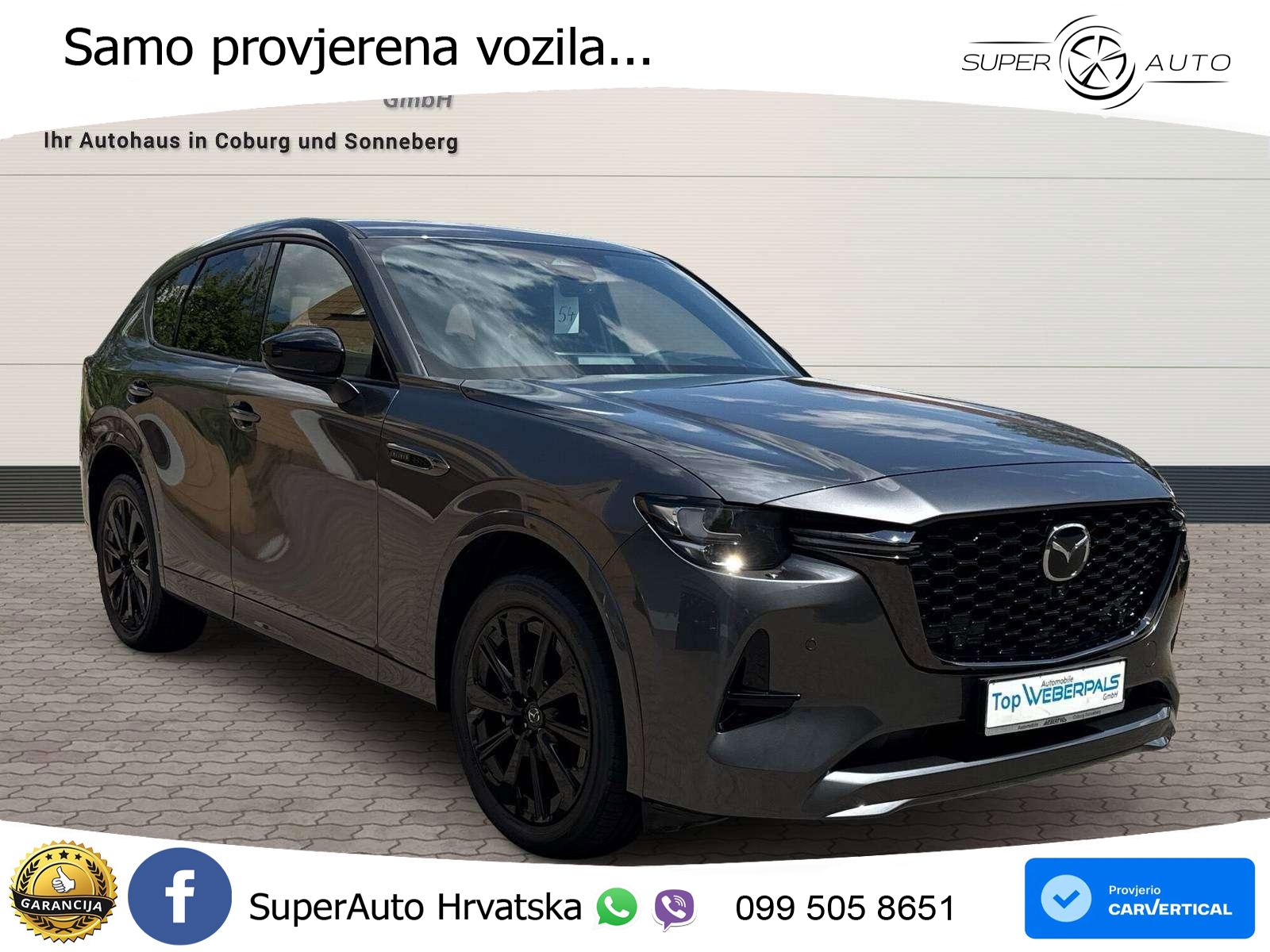 Mazda CX-60 3.3 e-Skyactiv D (254 KS) AWD Automatic LED+GR SJED+ACC