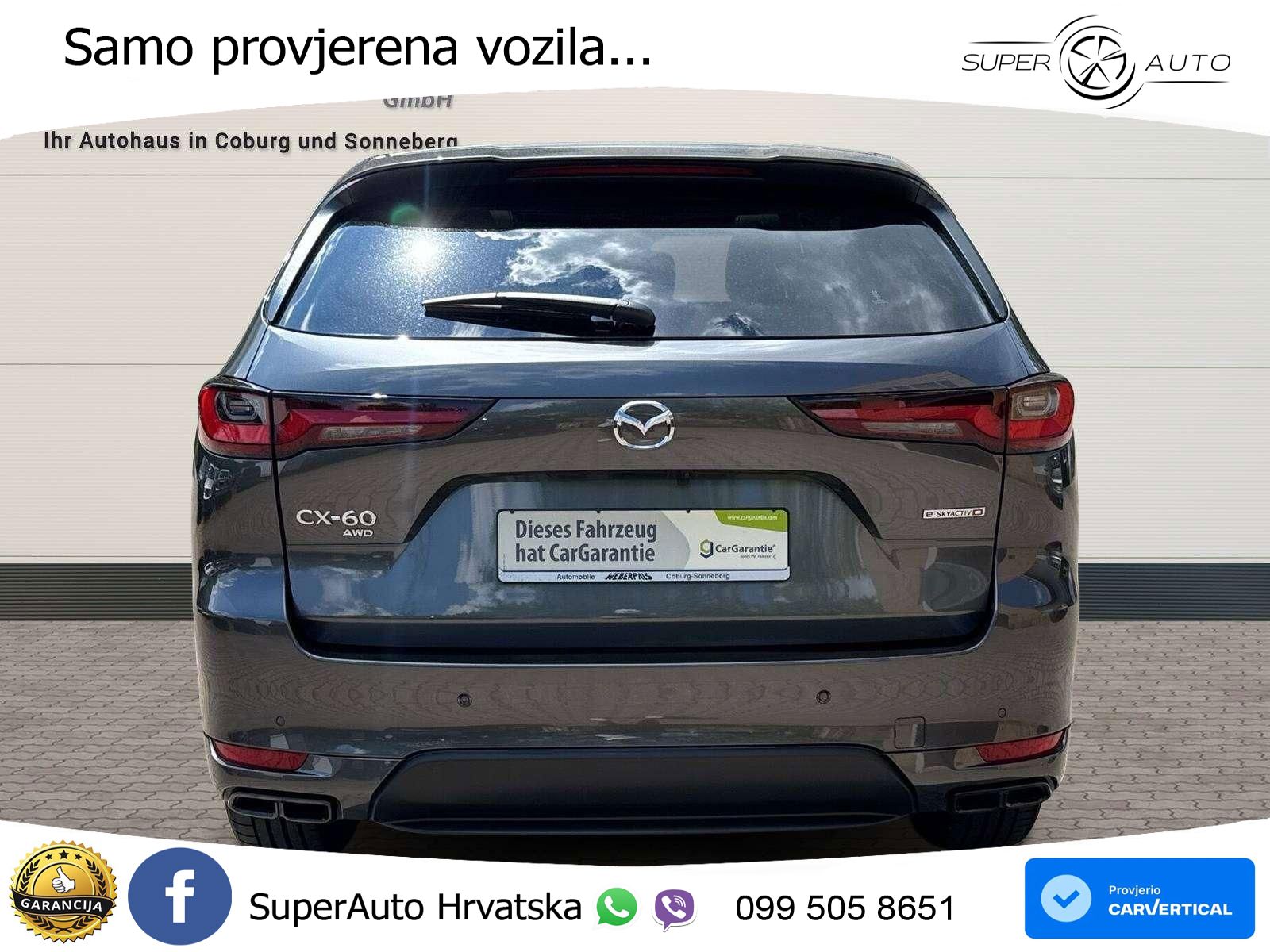 Mazda CX-60 3.3 e-Skyactiv D (254 KS) AWD Automatic LED+GR SJED+ACC