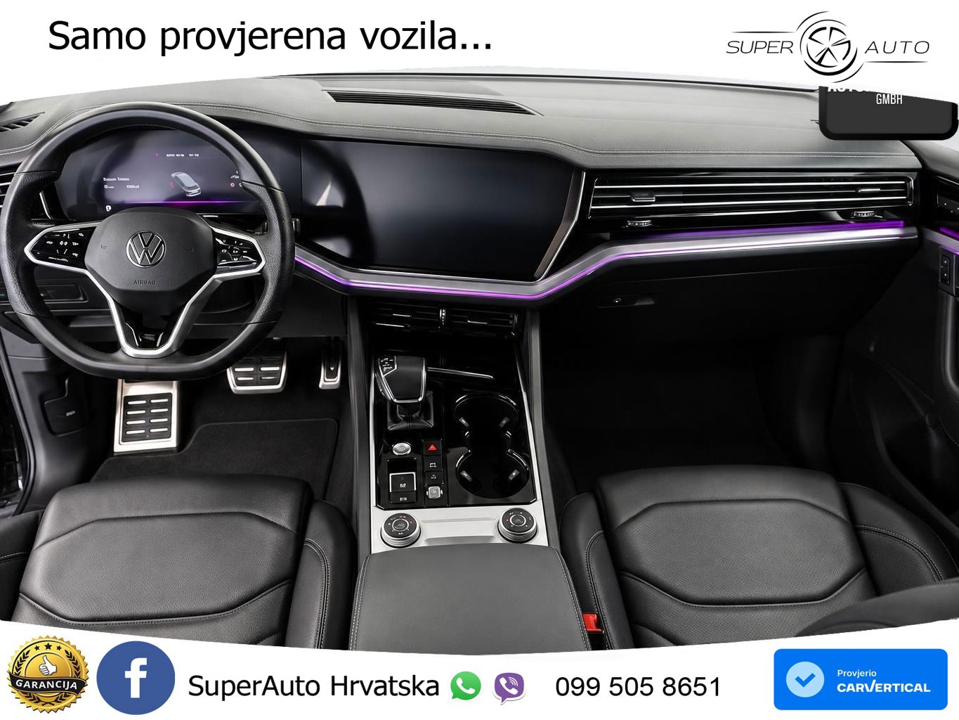 Volkswagen Touareg 3.0 V6 TDI (231 KS) 4MOTION Tiptronic R-Line ZRAČNI+ACC+GR SJED+KAM+PANO