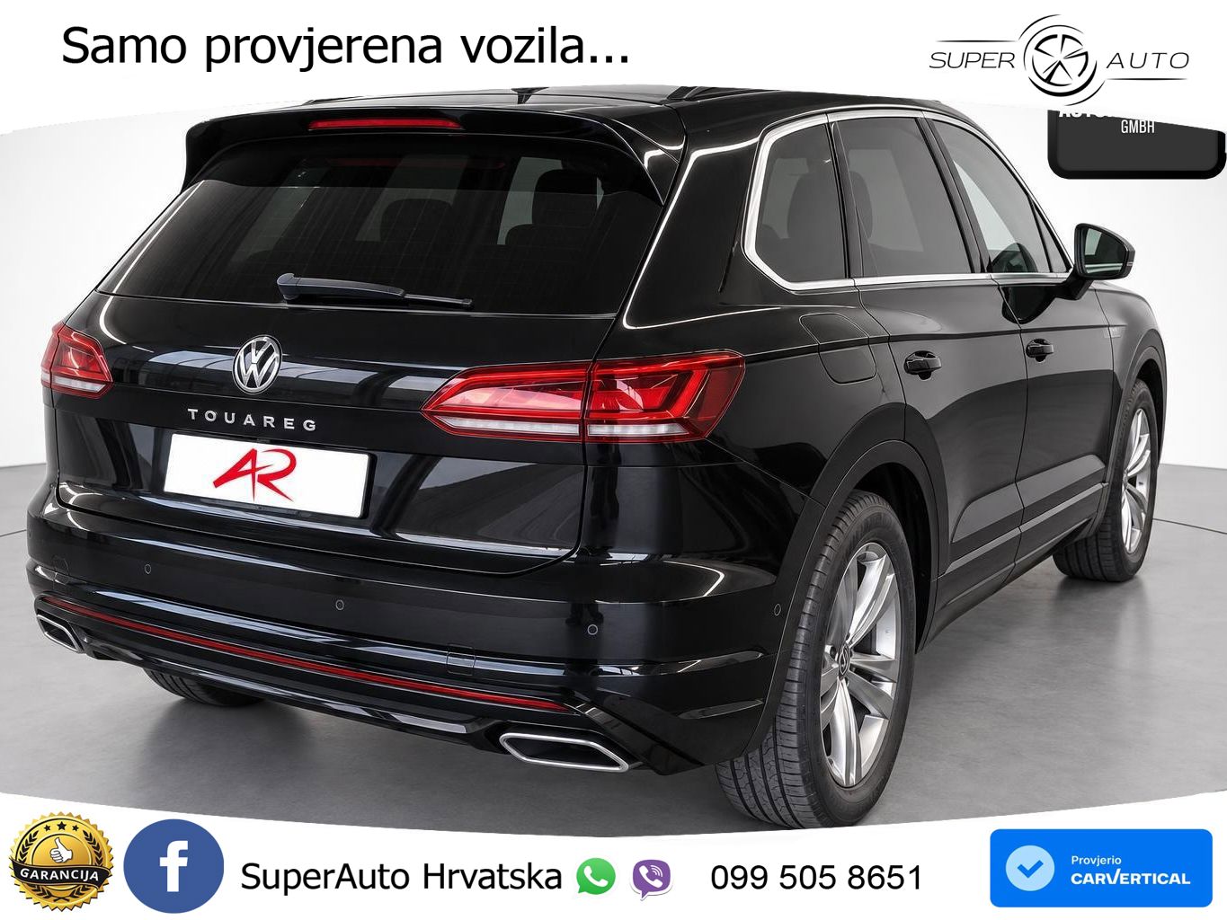 Volkswagen Touareg 3.0 V6 TDI (231 KS) 4MOTION Tiptronic R-Line ZRAČNI+ACC+GR SJED+KAM+PANO