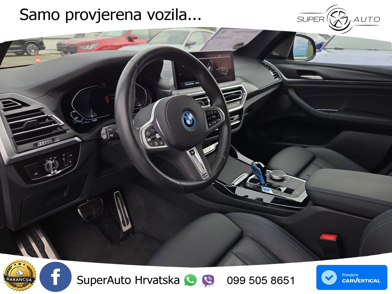BMW iX3 80 kWh (286 KS) M Sport LED+GR SJED+ACC