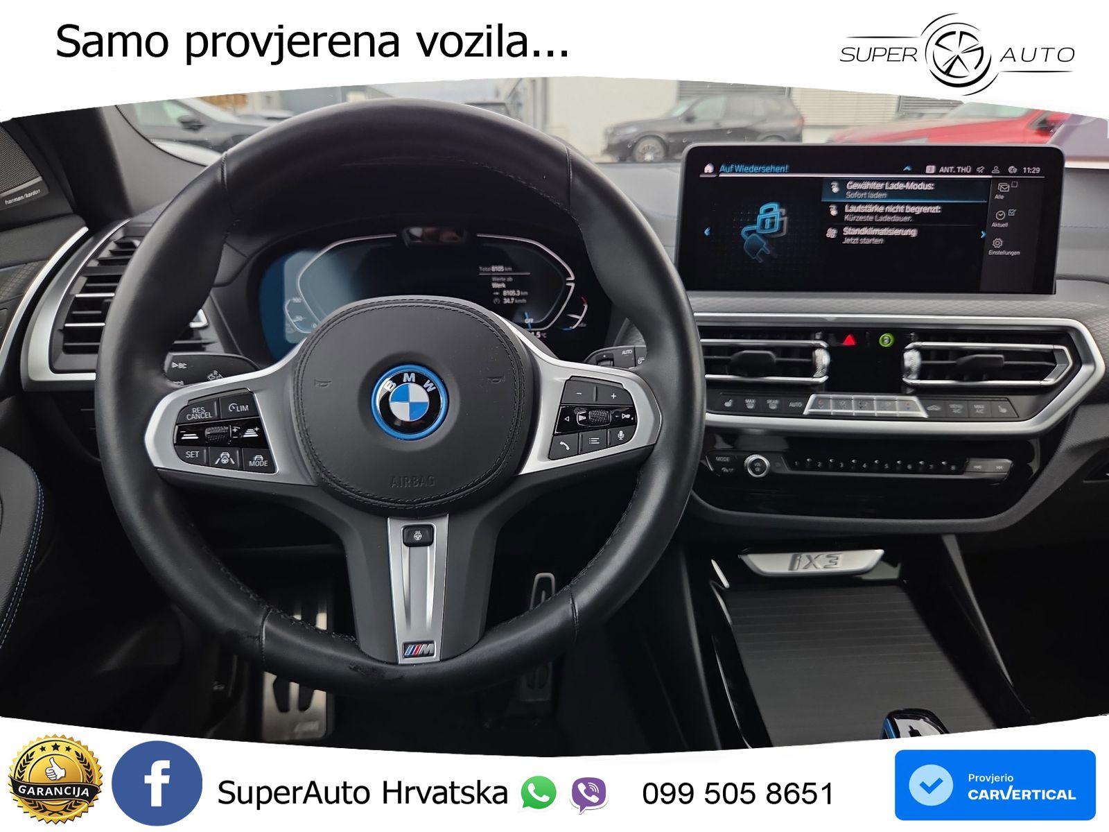 BMW iX3 80 kWh (286 KS) M Sport LED+GR SJED+ACC