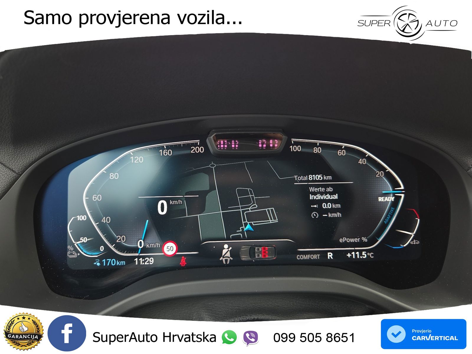 BMW iX3 80 kWh (286 KS) M Sport LED+GR SJED+ACC