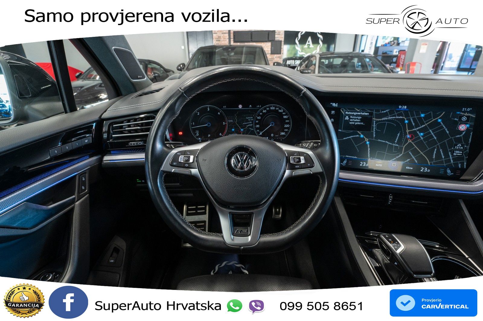 Volkswagen Touareg 3.0 V6 TDI (286 KS) 4MOTION Tiptronic R-Line ZRAČNI+ACC+GR SJED+KAM