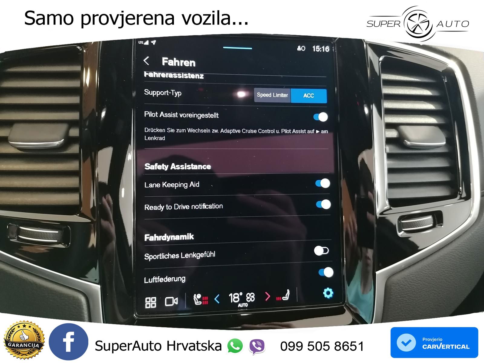 Volvo XC90 2.0 B5 Diesel AWD Automatic ACC+HEAD+4xGR SJED+360+PANO